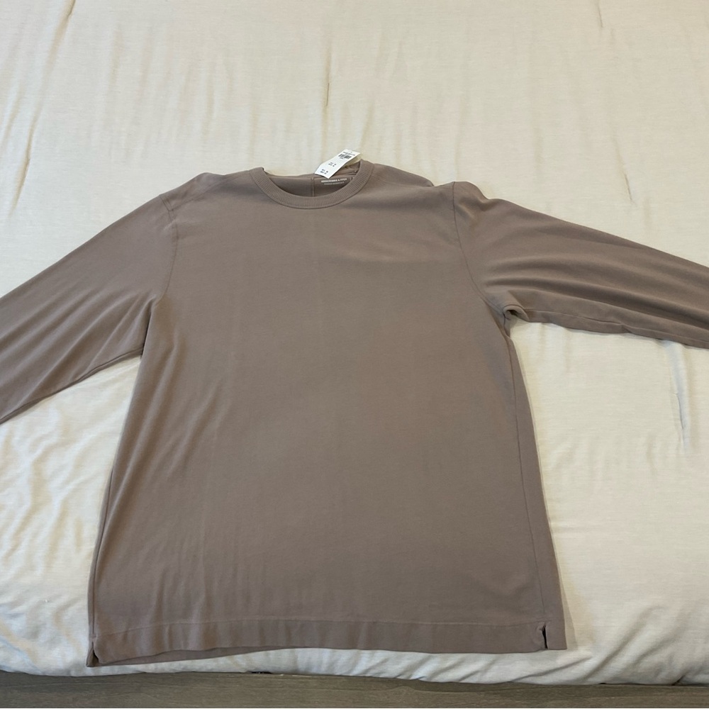 Abercrombie & Fitch Men's Beige Long Sleeve Shirt